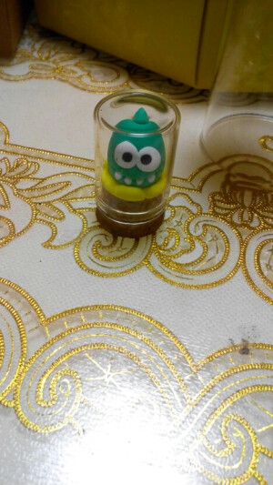 可爱的小小绿仔 纯手工制作粘土