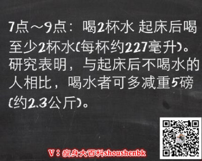 【最佳减脂肪时间表】只要在对的时间，做对的事，就能轻松达到目的，转发收藏！