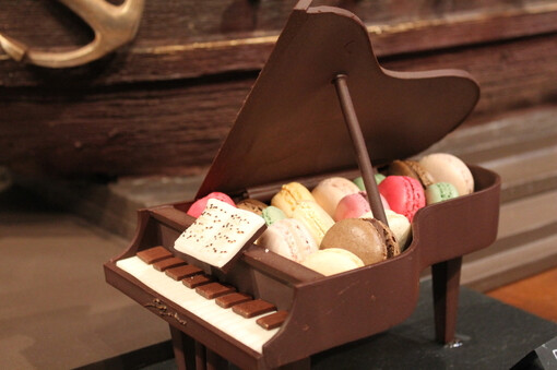 巧克力钢琴，迷你马卡龙，甜品，蛋糕，翻糖