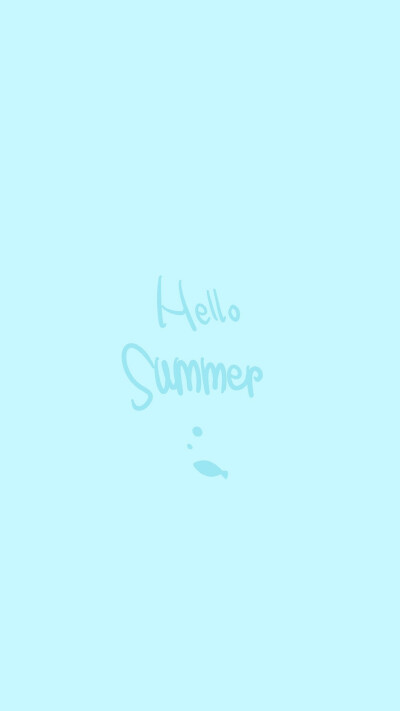 hello summer 清新 夏天 文字壁纸 英语 锁屏 手写 晚安荼靡