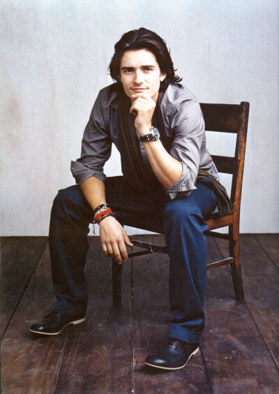 【你一笑花尽开】奥兰多·布鲁姆 Orlando Bloom #开花 #杂志写真