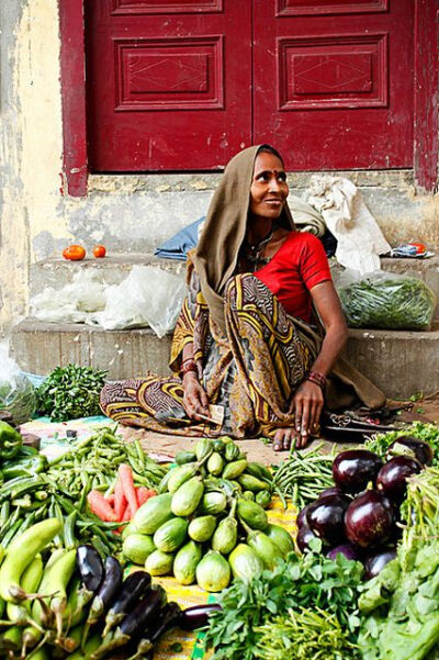 Street vendor. New Delhi. India.