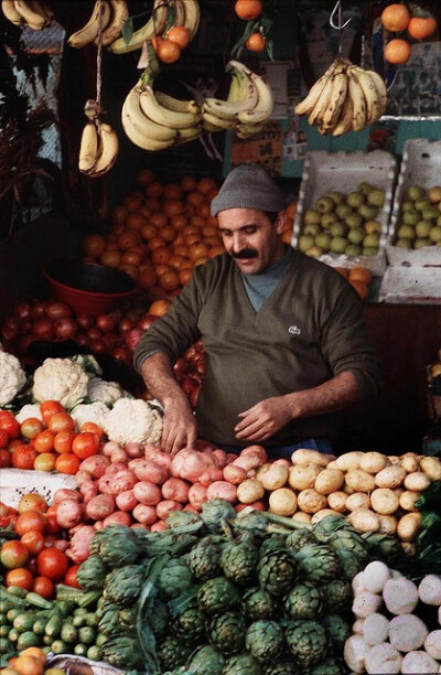 Morocco veggies vendor