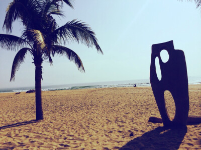 夏日，沙滩