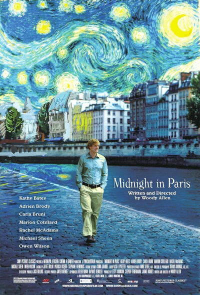 午夜巴黎 Midnight in Paris 、剧情 / 爱情 / 奇幻 、豆瓣：8.1 | IMDB：7.7