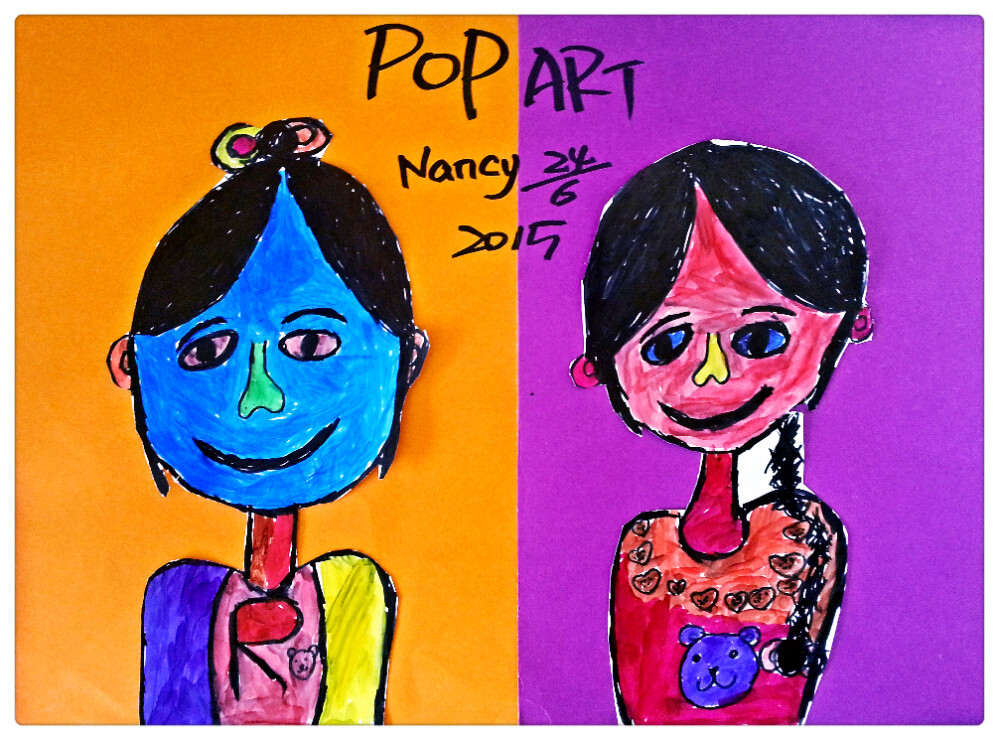 【POP ART】 波普艺术风格自画像。