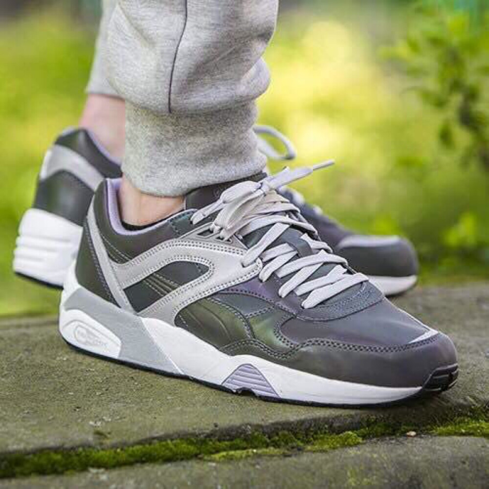 Puma R698 X VASHTIE 90S 3M&amp;quot; gray violet&amp;quot;镭射紫罗兰 byv_ri058219