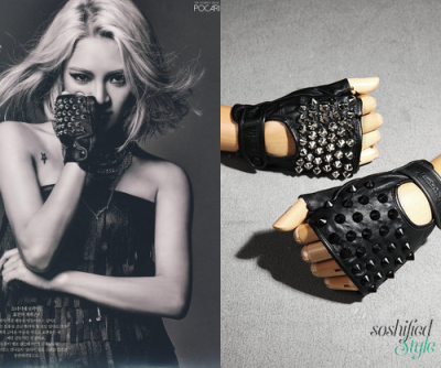 ByTheR: Stud Force Half Gloves @ en.byther.kr $43.50