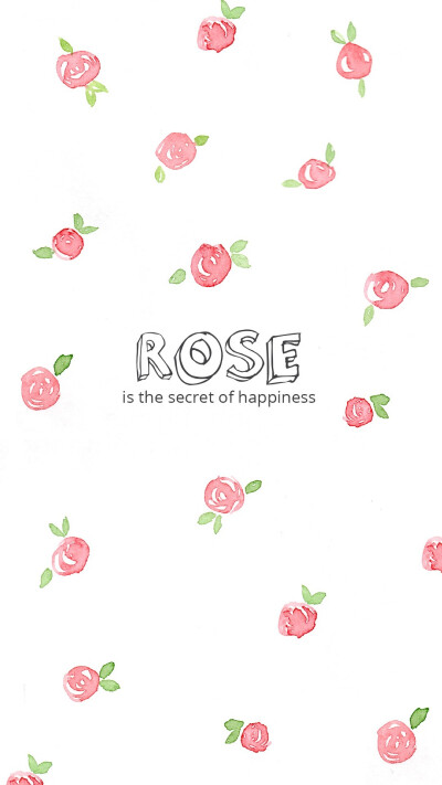 ROSE「iPhone壁纸‐手机壁纸‐可爱‐卡通‐动漫‐平铺‐插画‐文字‐人物‐背景」☀Wow_nini☀