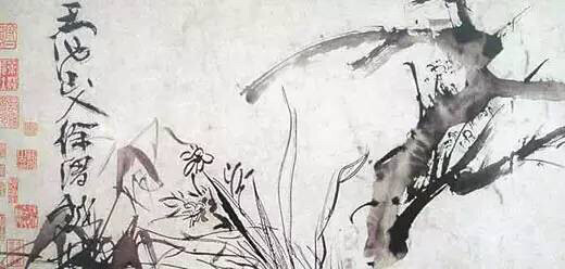  没骨（法）画：中国画传统花卉（花鸟）画的一种画法。直接用颜色或墨色绘成花叶，而没有“笔骨”——即用墨线勾勒的轮廓。据宋代郭若虚《图画见闻志》记载，这样画法始于五代的徐熙，徐崇嗣祖孙。其实始于黄筌，徐崇嗣仅是“郊诸黄之格”而已，《宣和画谱》著录有黄筌《没骨花枝图》一件；《洞天清录集》说黄筌“真似粉堆，而不作圈线”，（注：在中国古代粉即是色），这即“没骨画法。”