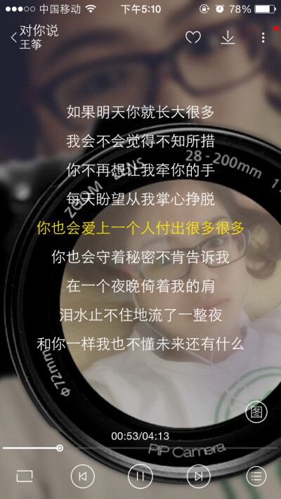 歌词 文字 你也会爱上一个人付出很多很多