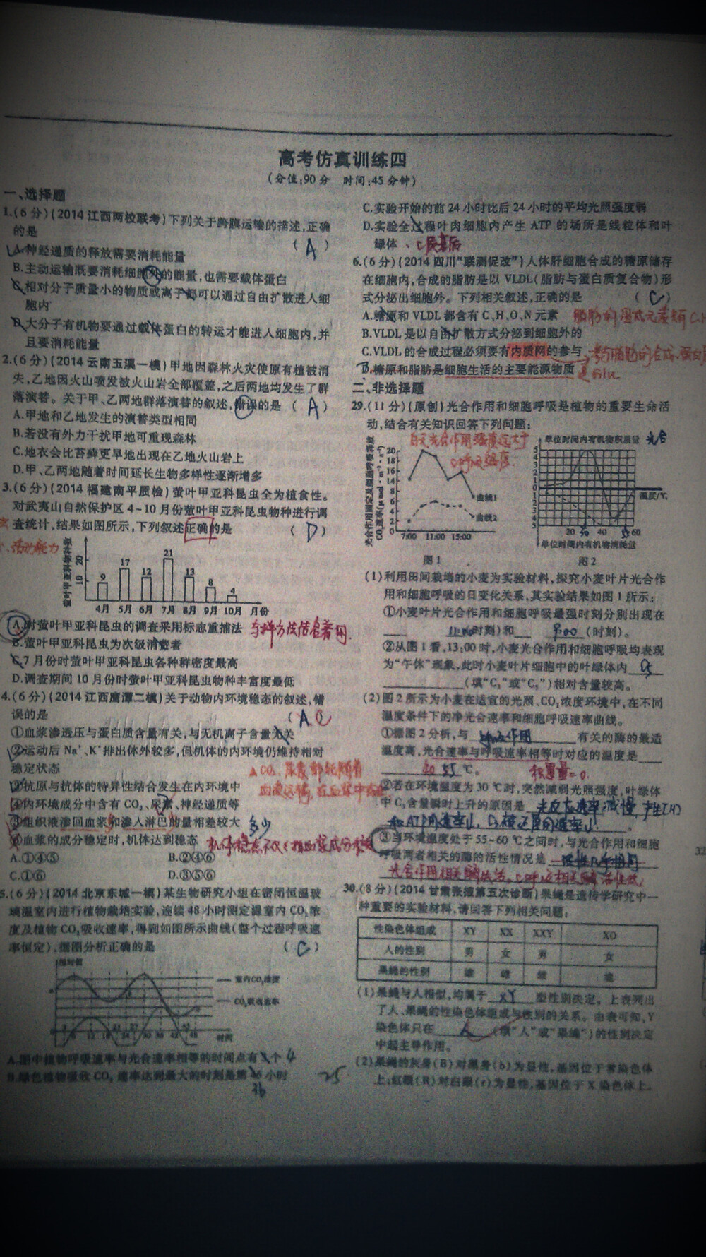 高三生物 题型专项训练(一)~(七) 含专项训练(一)补充:生物计算类提醒解题技巧 及 专项训练(七)易错归因训练 含【易错易混失分】知识点汇总 及 高考仿真训练(一)~(八)含详解