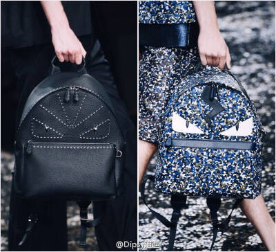 Fendi Mens S/S 2016 Bags┃紧跟上自家女装系列一样的越发年轻越发卖萌的步子，男生的大包小包双肩包加上各式挂饰配件小东小西也是越做越精彩…ps：女生用起来也是毫无违和感的帅气 转自微博