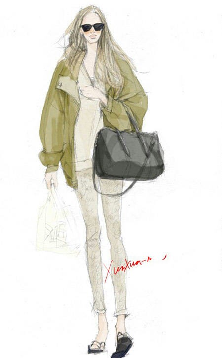 水彩，彩铅，素描，插画