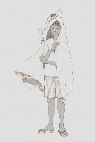 水彩，彩铅，素描，插画