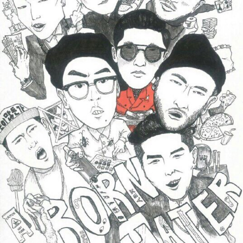 YGrapper#born hater#epikhigh beenzino verbal jint mino宋闵浩 bobby金知元 b.i金韩彬