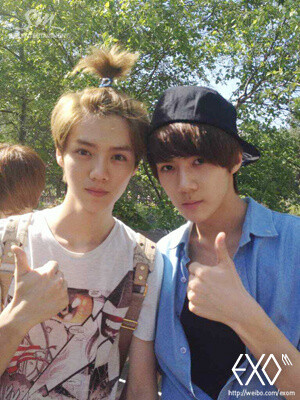 EXO at Disneyland - LU HAN &amp;amp; SE HUN