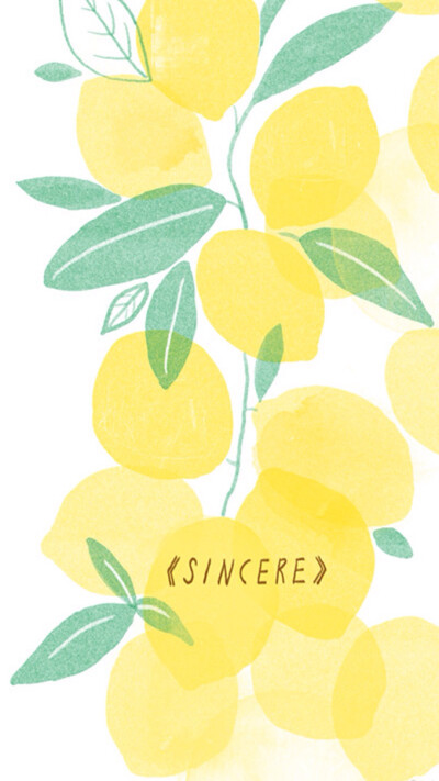 柠檬 黄色 夏天 高清壁纸 iPhone壁纸 /欣勾勾