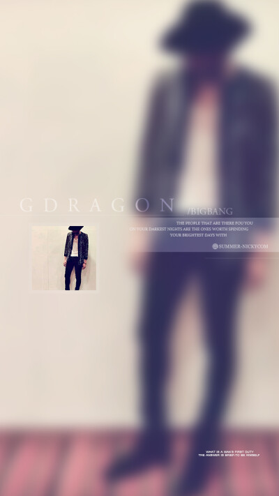 G-DRAGON权志龙#bigbang#原创高清手机壁纸#微博:SUMMER_NICKYCOM原创#iPhone#安卓#锁屏#桌面#黑白壁纸