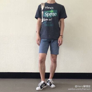 男装 夏天 搭配 短裤 T恤