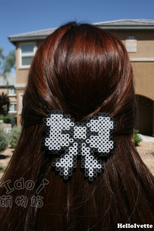 拼豆图案搜集之蝴蝶结发夹
