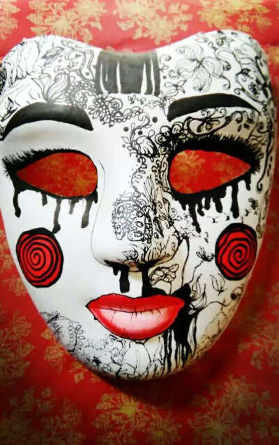 第一个手绘面具