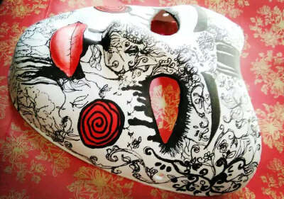 第一个手绘面具