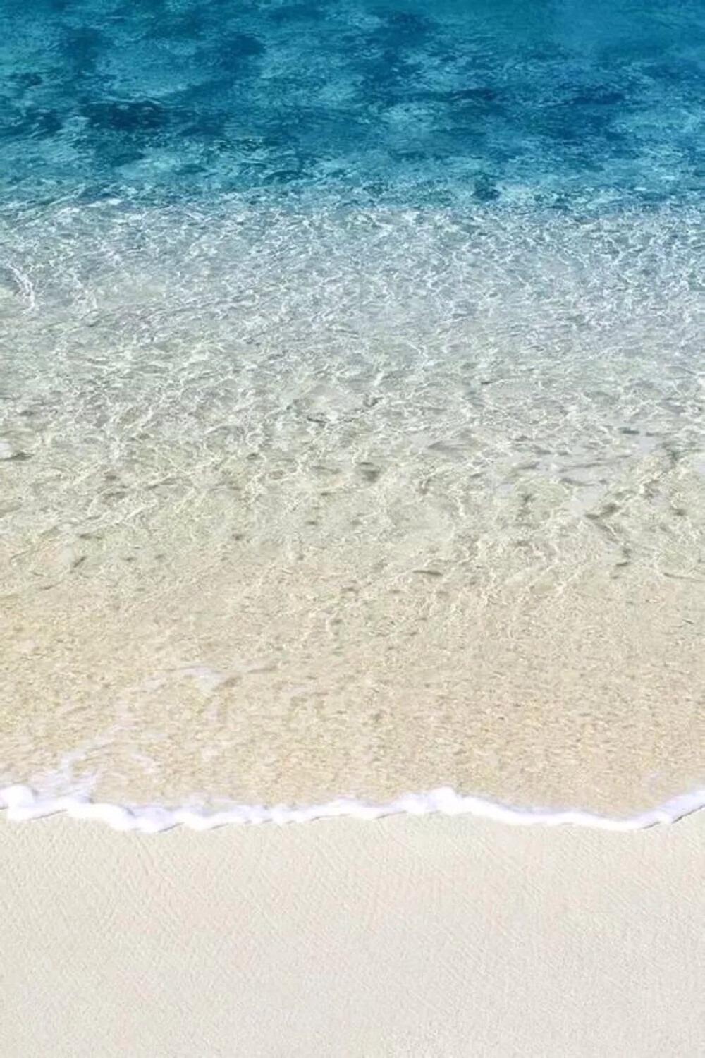 唯美沙滩 清澈见底 海洋 自然风光 风景 旅游胜地 唯美壁纸 iPhone 壁纸 锁屏