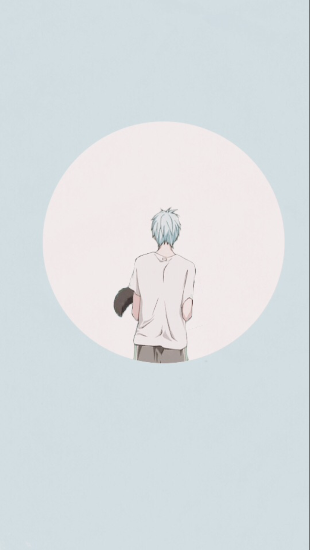 的篮球#奇迹的世代#黑子哲也#二次元#美少年#动漫#手机壁纸#插画#背影