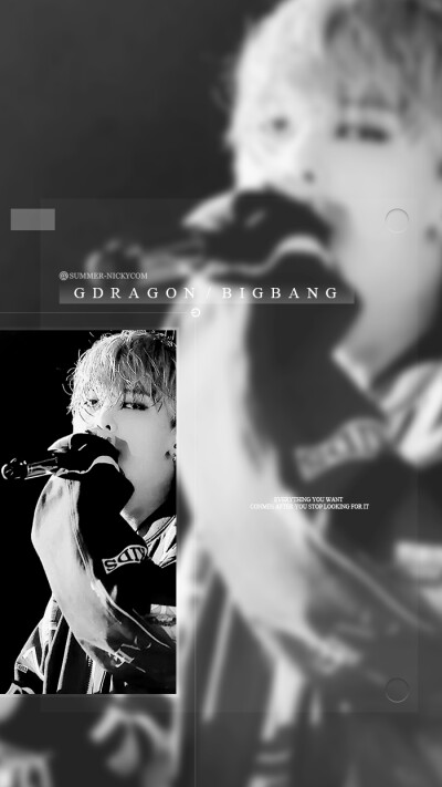 G-DRAGON权志龙#bigbang#原创高清手机壁纸#微博:SUMMER_NICKYCOM原创#iPhone#安卓#锁屏#桌面#黑白壁纸