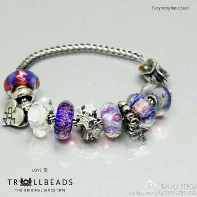 Trollbeads 始于1976年，是丹麦著名的首饰品牌之一。原创性，创意力、精致手工、古灵精怪的想法让Trollbeads与其他首饰品牌相比与众不同。我们相信收集美丽的事物是人的天性，我们同时也认为生命是点点滴滴美好回忆…