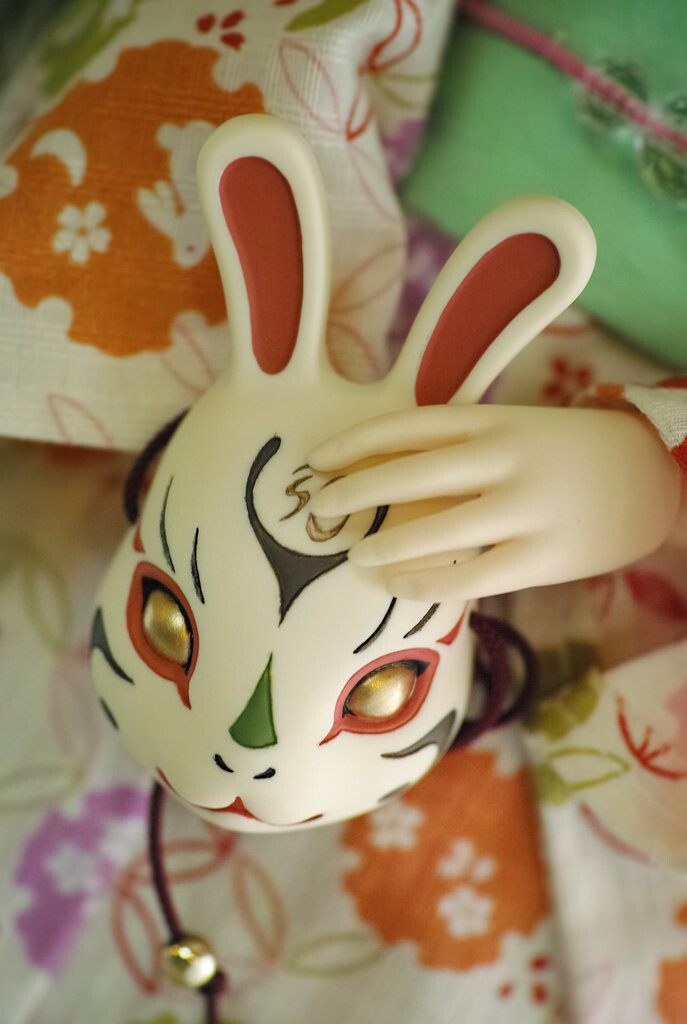 和风玉兔面具（ALBA-DOLL：albadoll.alba.pecori.jp）