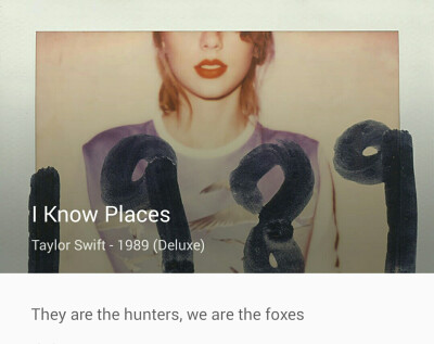 They're the hunters, we're the foxes.