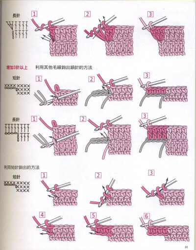 【学会钩毛线的第一本书】钩针毛线暖暖哒～继续一张张上传～by子若不语