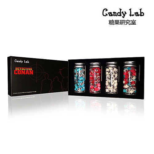 candy lab柯南系列手工硬糖礼盒 鸡尾酒味 candylab正版授权包邮