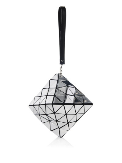 BAO BAO ISSEY MIYAKE Prism Platinum diamond-shaped clutch