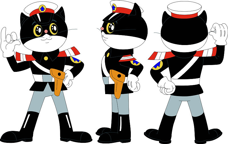 炫动卡通黑猫警长图片