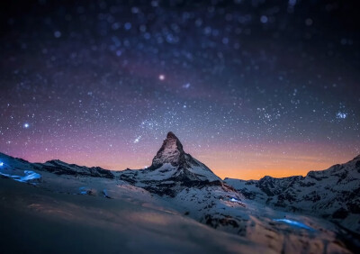 壁纸 月夜 美景 清空 白雪 自然