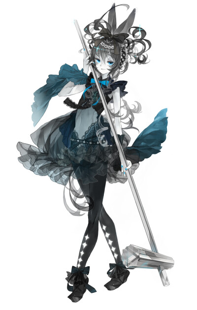 二次元动漫 美少女 黑 魔法 魔幻