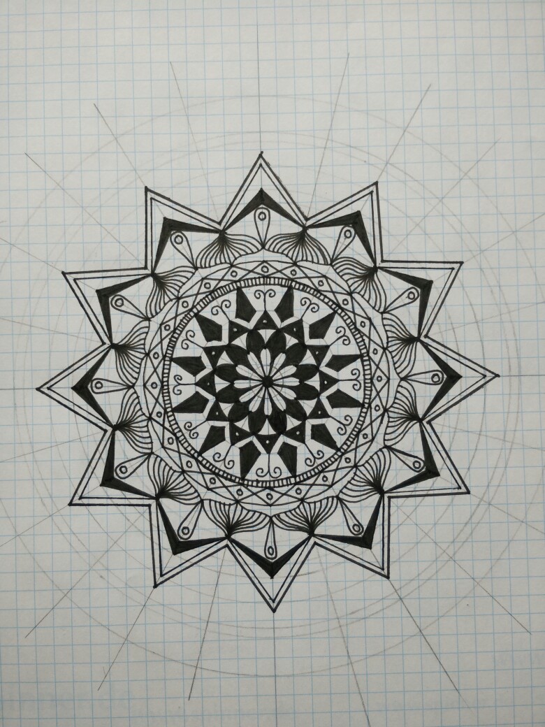 【水藤手工】涂鸦，曼陀罗，mandala