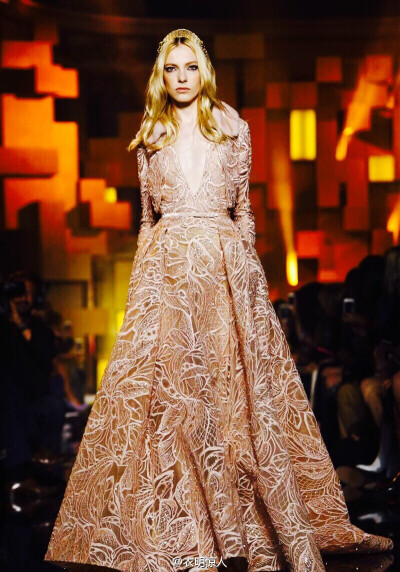 【衣睹时装周】Elie Saab Haute Couture F/W 2015┃ 仙女 秋冬高级定制大秀又美的天地失色了！服饰风尚 华服霓裳