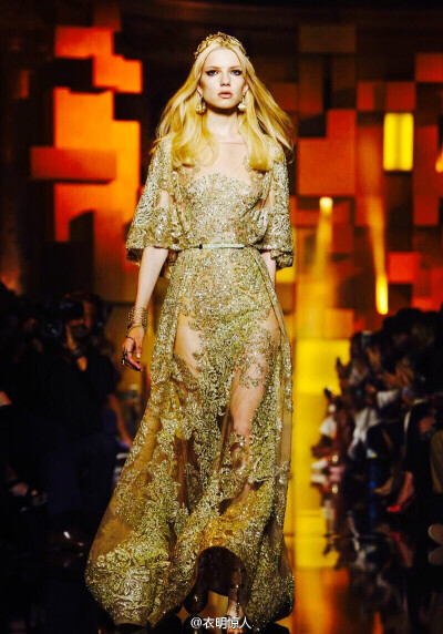 【衣睹时装周】Elie Saab Haute Couture F/W 2015┃ 仙女 秋冬高级定制大秀又美的天地失色了！服饰风尚 华服霓裳