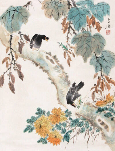 国画山水 花鸟 人物 动物 工笔 写意 详细介绍请关注新浪微博@国画热 你我暮年，闲坐庭院，云卷云舒听雨声，星密星稀赏月影，花开花落忆江南，你话往时，我画往事。新浪微博同名@电影热 求关注o ^_-