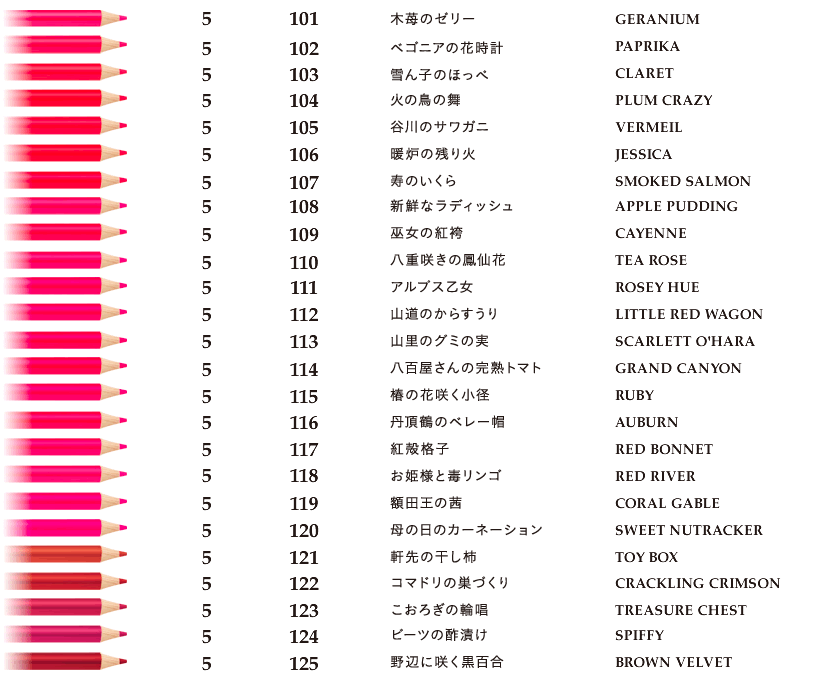 芬理希梦500色彩铅，500个颜色，500个名字，500个故事。