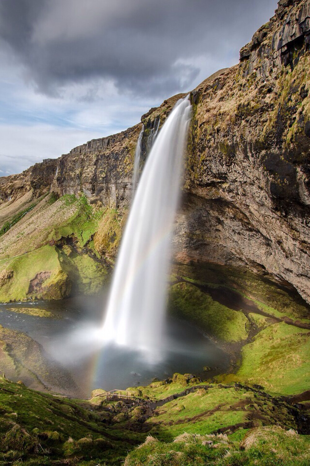 Seljalandsfoss 冰岛塞里雅兰瀑布景色