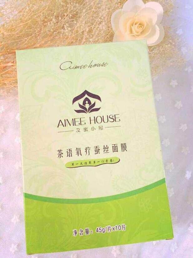 AIMEEHOUSE艾蜜小屋茶语氧疗蚕丝面膜保湿补水美白收缩毛孔