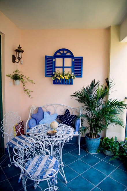 ❤ 情迷地中海 ❤ 地中海风格小清新阳台 室内装修设计