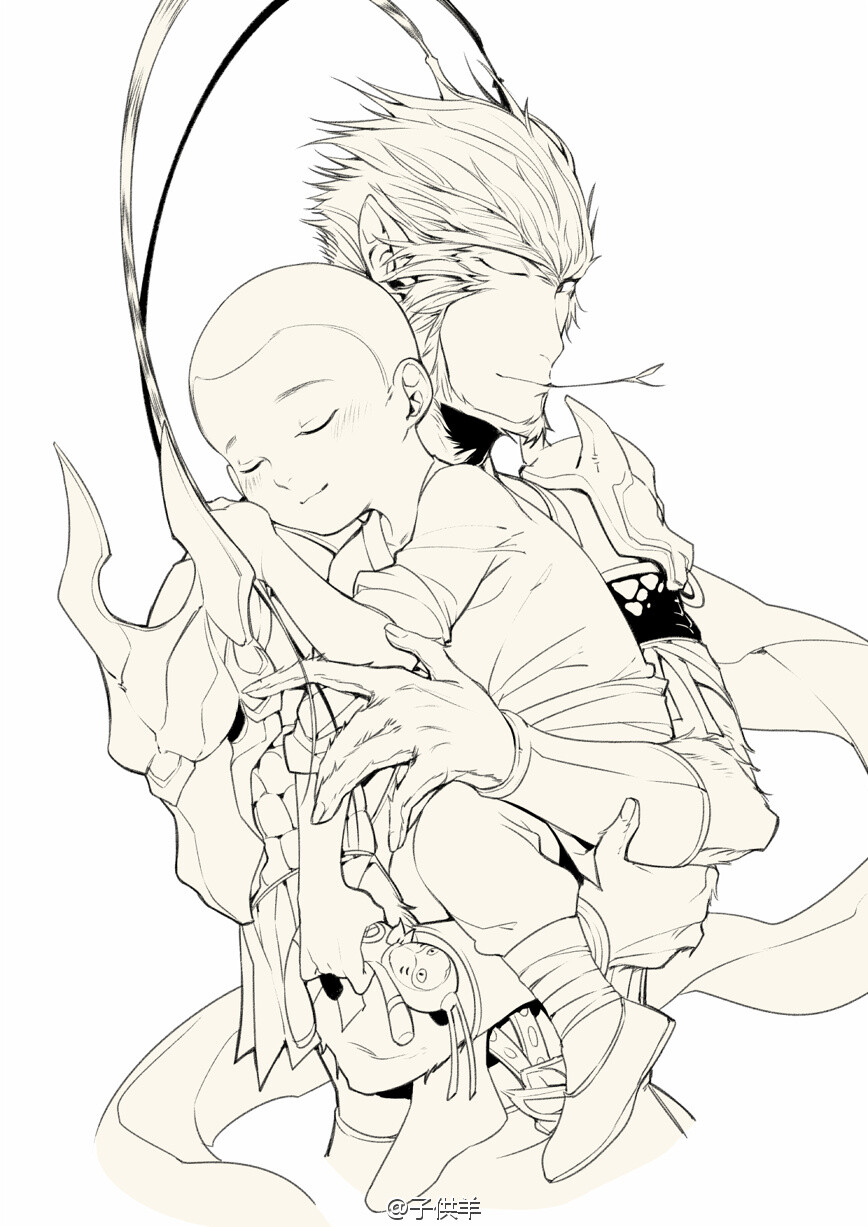 西游记之大圣归来大圣与江流儿画师子供羊