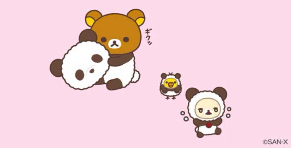 7月份 korilakkuma &amp;amp; rilakkuma panda wallpaper