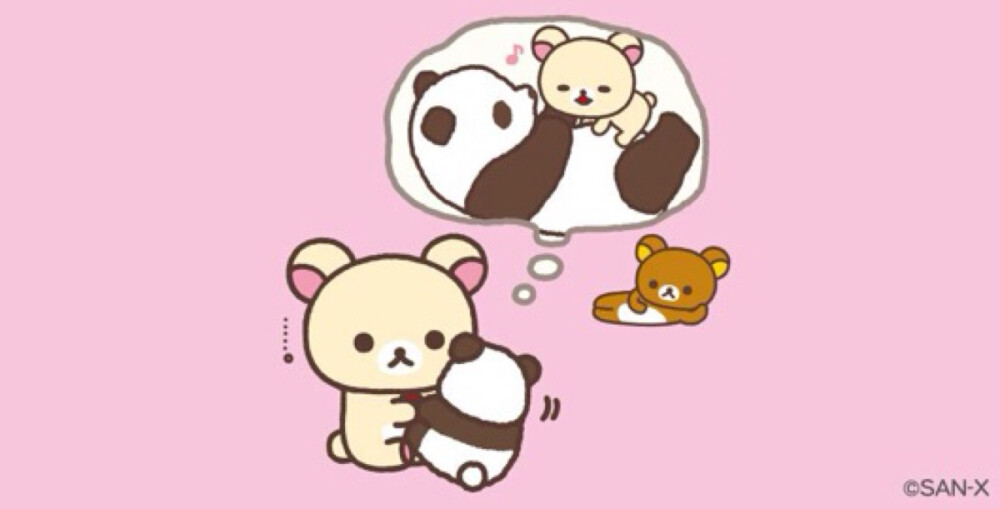 7月份 korilakkuma &amp;amp; rilakkuma panda wallpaper